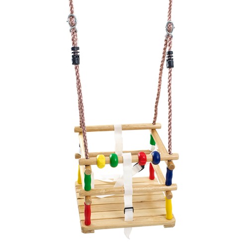 Wooden baby swing - wooden, seat